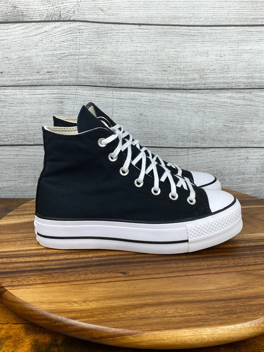Converse Chuck Taylor All Star High Lift Platform Black Shoe 560845F Size 7.5